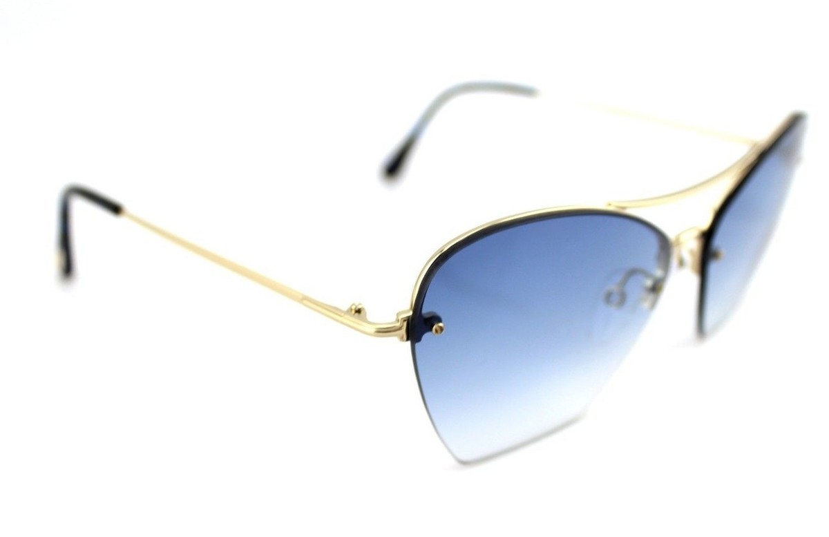 TOM FORD Annabel Gold Blue Gradient Sunglasses TF 507 FT 0507 28W Tom Ford Women main image 4
