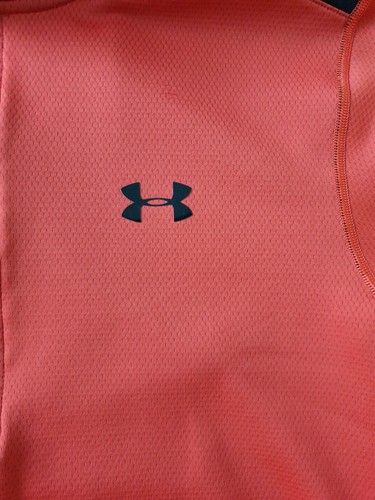 Pullover Under Armour Naranja Media Cremallera Coldgear Térmico Infrarrojo Calce Suelto Para Hombres M - Imagen 4 de 14