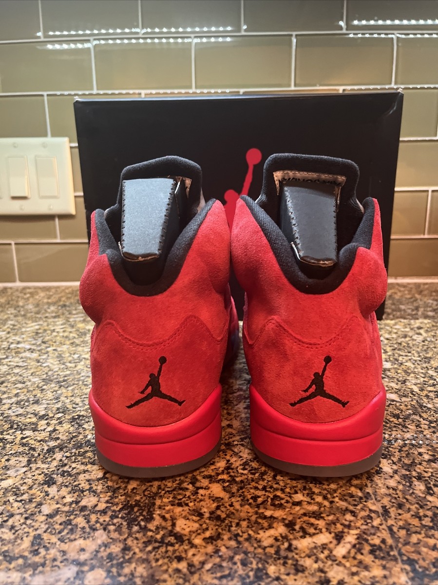 Nike Air Jordan 5 Retro “Red Suede”136027-602 Men's Size 10