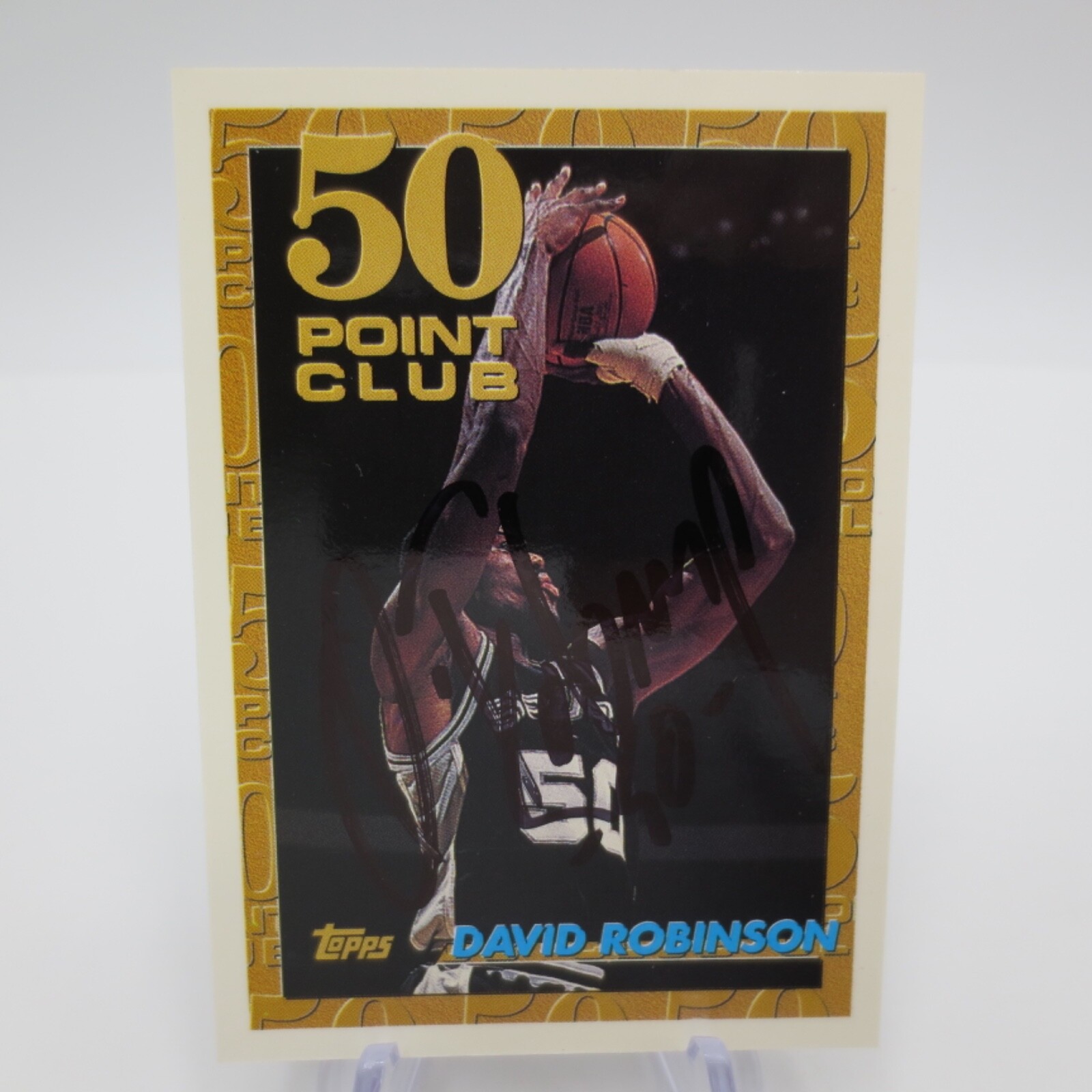 David Robinson San Antonio Spurs Topps 52 1993 Card AUTO NO COA