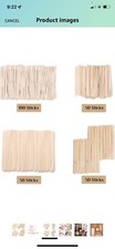 250Pcs Assorted Style Eyebrow Wax Sticks Waxing Applicator Wooden Face Smal Hair
