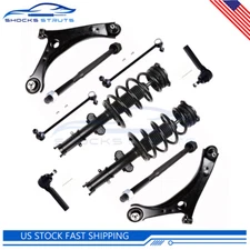 10 Pcs For 2008-2014 DODGE Grand Caravan Front Struts Control Arms Tie Rods Kit