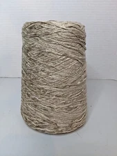 Silk City Fibers Rayon Cone Yarn Chenille Luxury 1300 YPP Cone FAWN 1.33lbs