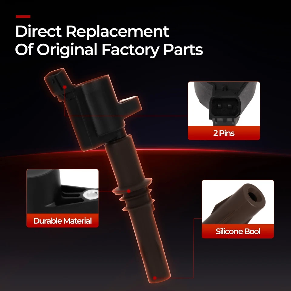 8x Kits de bobinas de encendido y bujías de IRIDIO para Ford F-150 F-250 F-350 Super Duty Foto 3 de 4