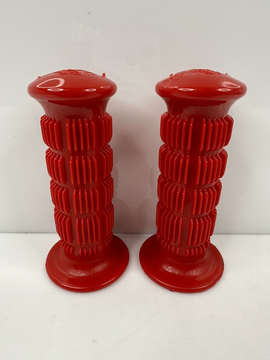 Vintage Hunt-Wilde BMX Racing Waffle Grips Red NOS USA HTF | eBay