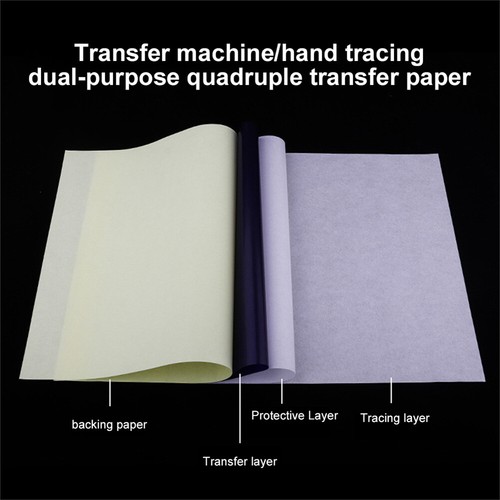 10Pcs Tattoo Practice Skin with Transfer Paper 50Pcs for Tattoo Beginner Artists - Picture 2 of 8
