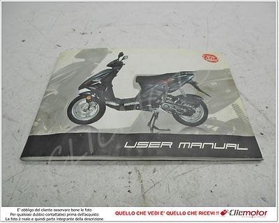 LIBRETTO USO E MANUTENZIONE booklet original for MOTOM GIPSY 50 4T