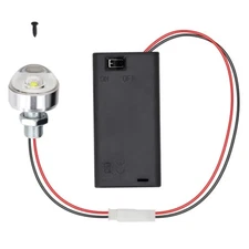 Battery Holder with Mini LED Lamp, AA Battery Holder Box and a Small LED Lamp