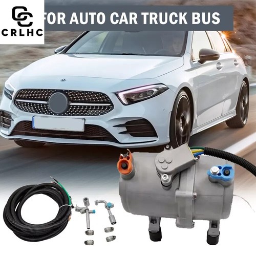 A/C 12V Electric Compressor Set for Auto DC Air Conditioning Car Truck Bus - Picture 3 of 15