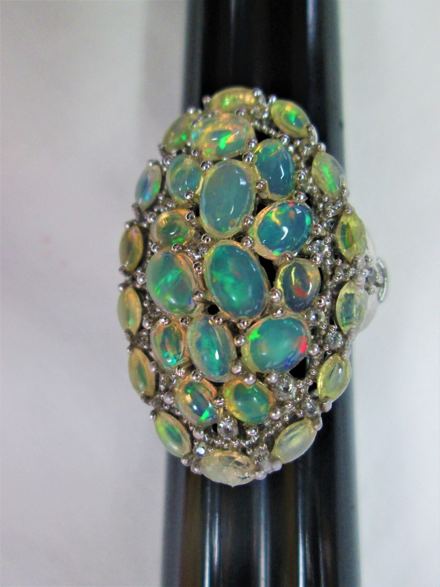 RARITIES Carol Brodie Ethiopian Opal Ring, Size 7, NEW