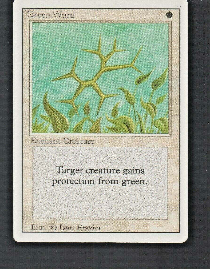 Green Ward  1994 Magic The Gathering Revised Edition #20 