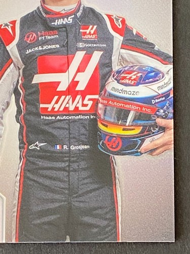 ROMAIN GROSJEAN 2020 TOPPS CHROME F1 REFRACTOR #17 - Picture 4 of 10