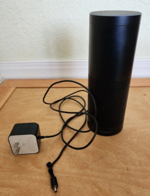 Amazon Echo GEN 1 BLACK  Alexa Smart Speaker SK705DI w/ Adapter