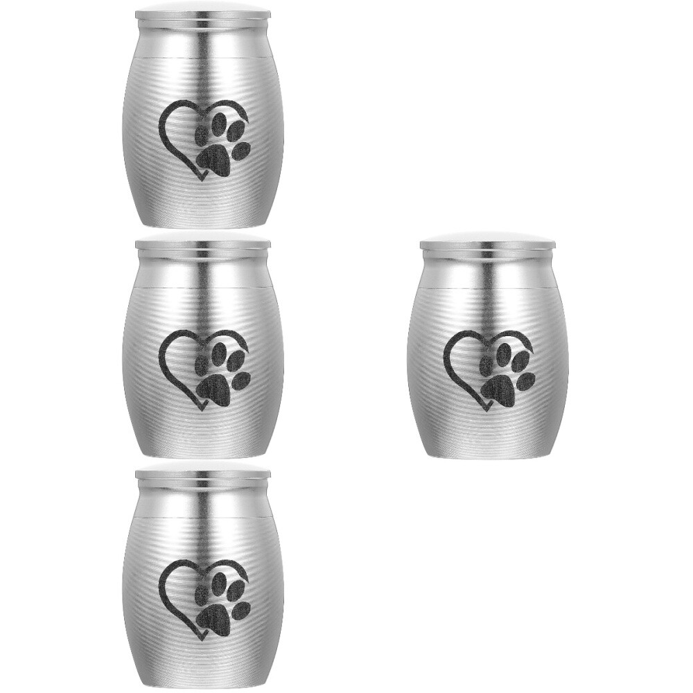 Set of 4 Dog Memorial Gifts Pet Mini Keepsake Urn Cat Cremation Urns