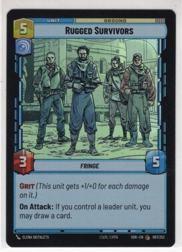 Star Wars Unlimited Foil Card SOR67 - Rugged Survivors - 第 1/1 張圖片