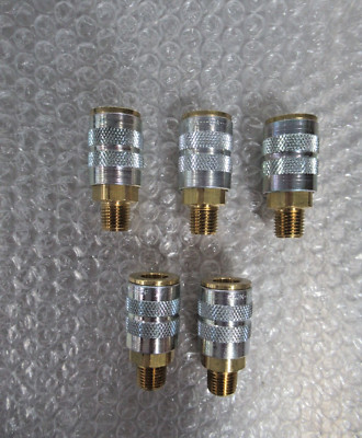 McMaster Quick Disconnect Hose Coupling 1/4'' NPTF, Coupler 6536K18 *LOT OF 5*