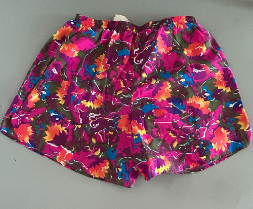 Moving Comfort Womens Freestyle Shorts Size XL Retro Vintage 80s 90s Multicolor