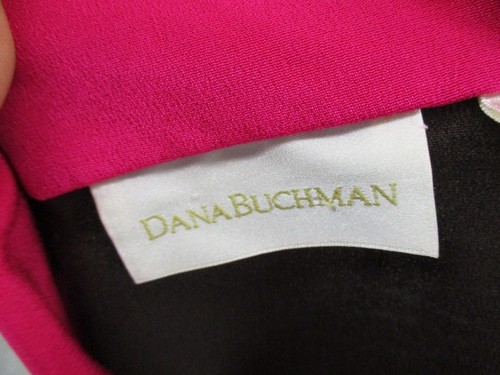 Dana Buchman Blouse 10 Silk Colorblock Tunic Button Boxy Relaxed Lagenlook Brown - Picture 10 of 13