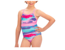 NWT Dolfin Girls' Uglies Print One Piece Swimsuit SZ 14 ONE PIECE