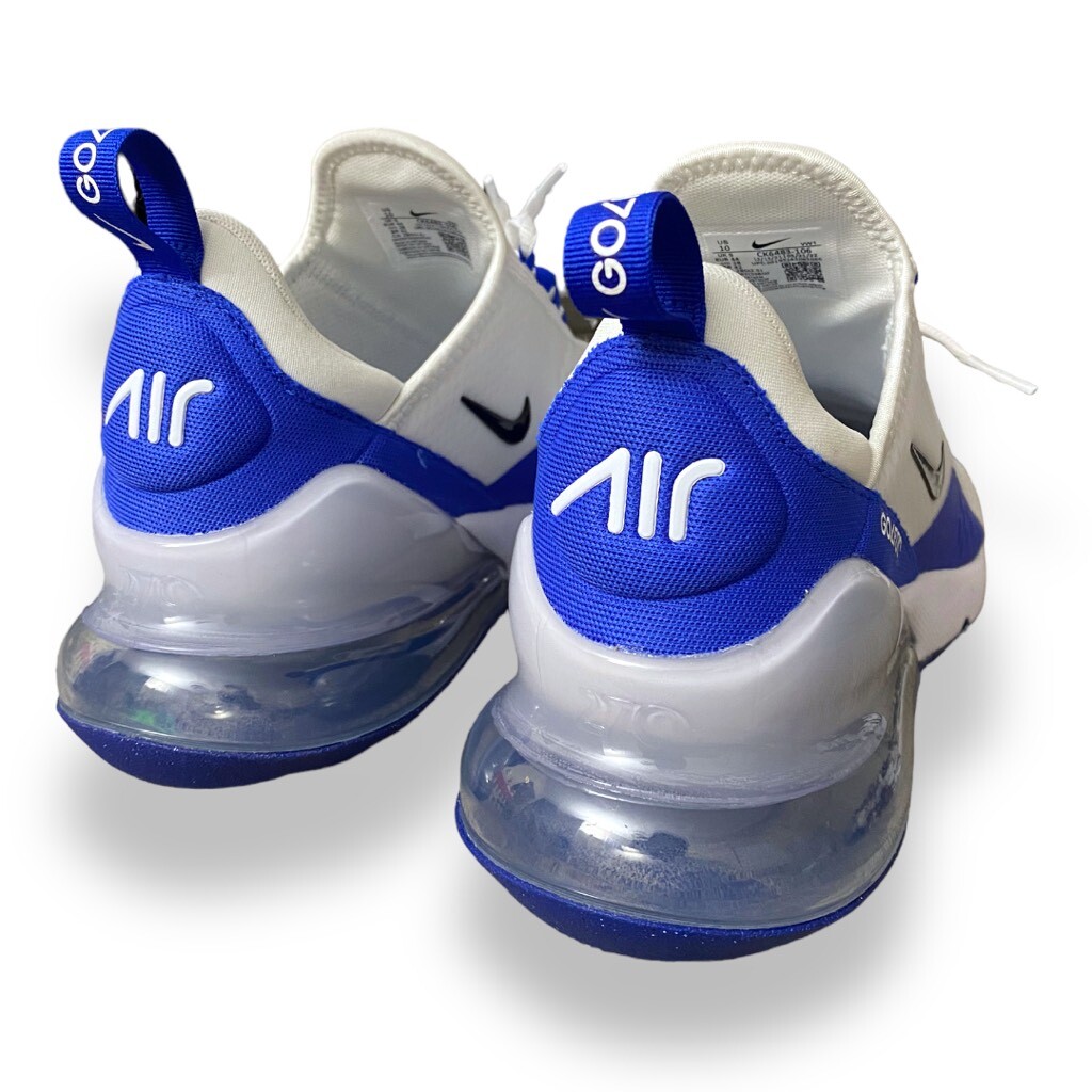 Nike Air Max 270 G Mens Golf Shoes White Racer Blue CK6483
