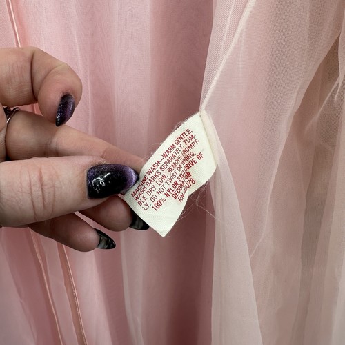 VTG Intime Nightgown Robe Nightgown Womens Small Set Sheer Coquette Retro Pinup - Picture 15 of 24