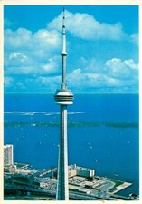 Postcard CN Tower, Toronto, Canada - View Towards Lake