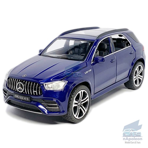 1:32 Mercedes AMG GLE 63 S Model Car Diecast Toy Vehicle Collection Gift Blue
