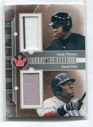 2013 ITG Sport Kings Series F Frank Thomas David Ortiz DUAL GU JERSEY RELIC