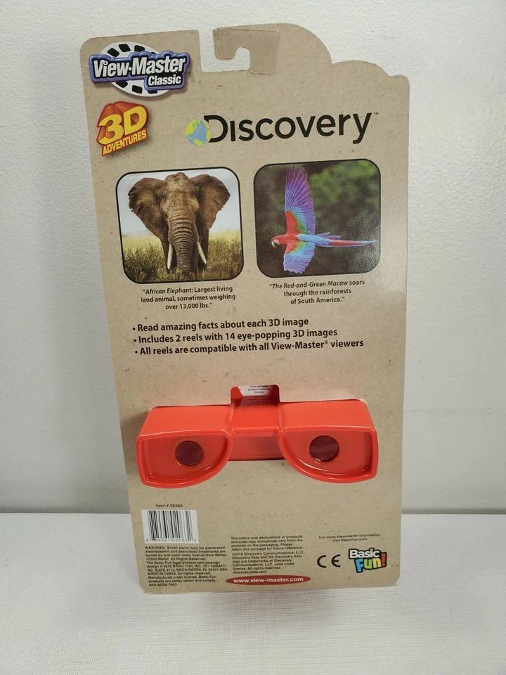 Basic Fun View Master Classic Viewer with Reels Discovery Endangered Species NEW - Image 2 of 2