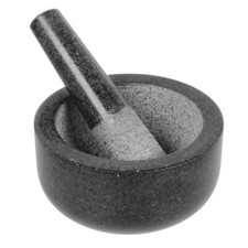 Large Granite Pestle and Mortar Set for Herbs Spices Nuts Stone Crusher Grinder