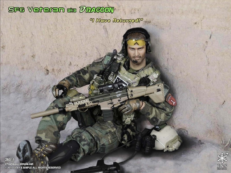 ミリタリー SFG Veteran aka DRAGOON Easy & Simple 1/6 ES 26011 Army SFG Veteran aka Dragoon “I