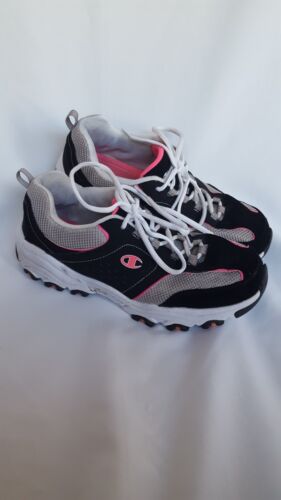 Champion Women's Memory Foam Running Shoes Size 10W Black Gray Pink 160638 - Photo 1/5