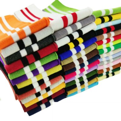 Gestreiftes Strickbündchen Bund Bein Arme Rippborte Jersey Rippstoff Stretch