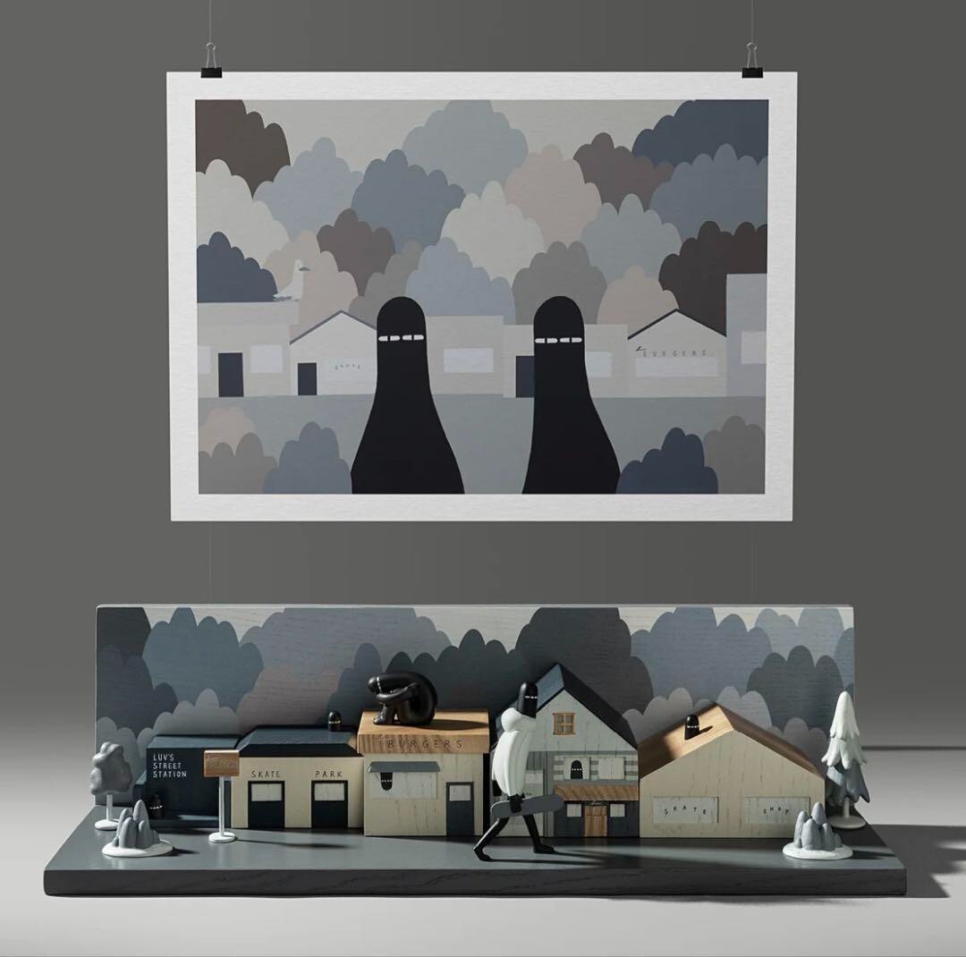 版画 Ly painter edition50 silkscreen print Ly Painter Edition50 Silkscreen Print Bronze Art Toy Silkscreen