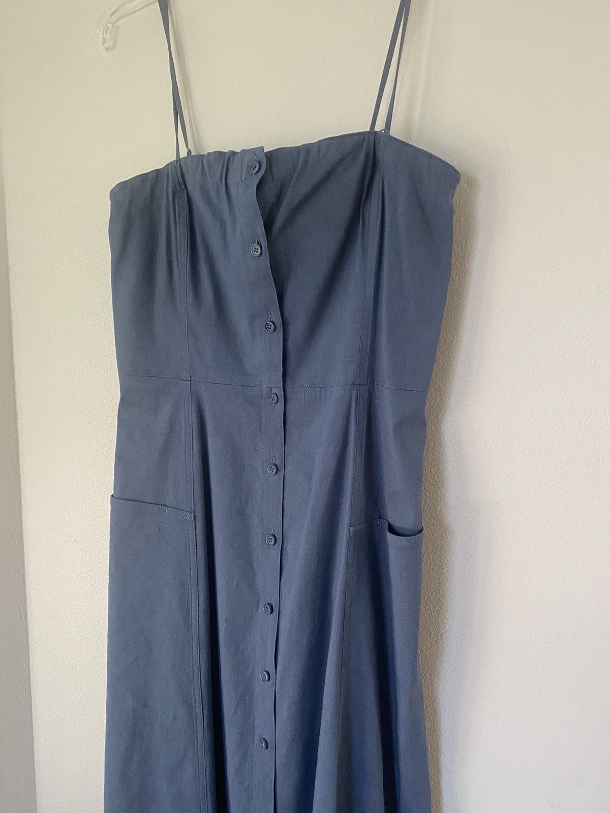 Theory Spaghetti Strap Button Down Strapless Slee… - image 10