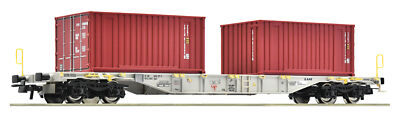 Roco 77345 H0 Containertragwagen Sgns der AAE Ep VI NEUHEIT 2023 OVP