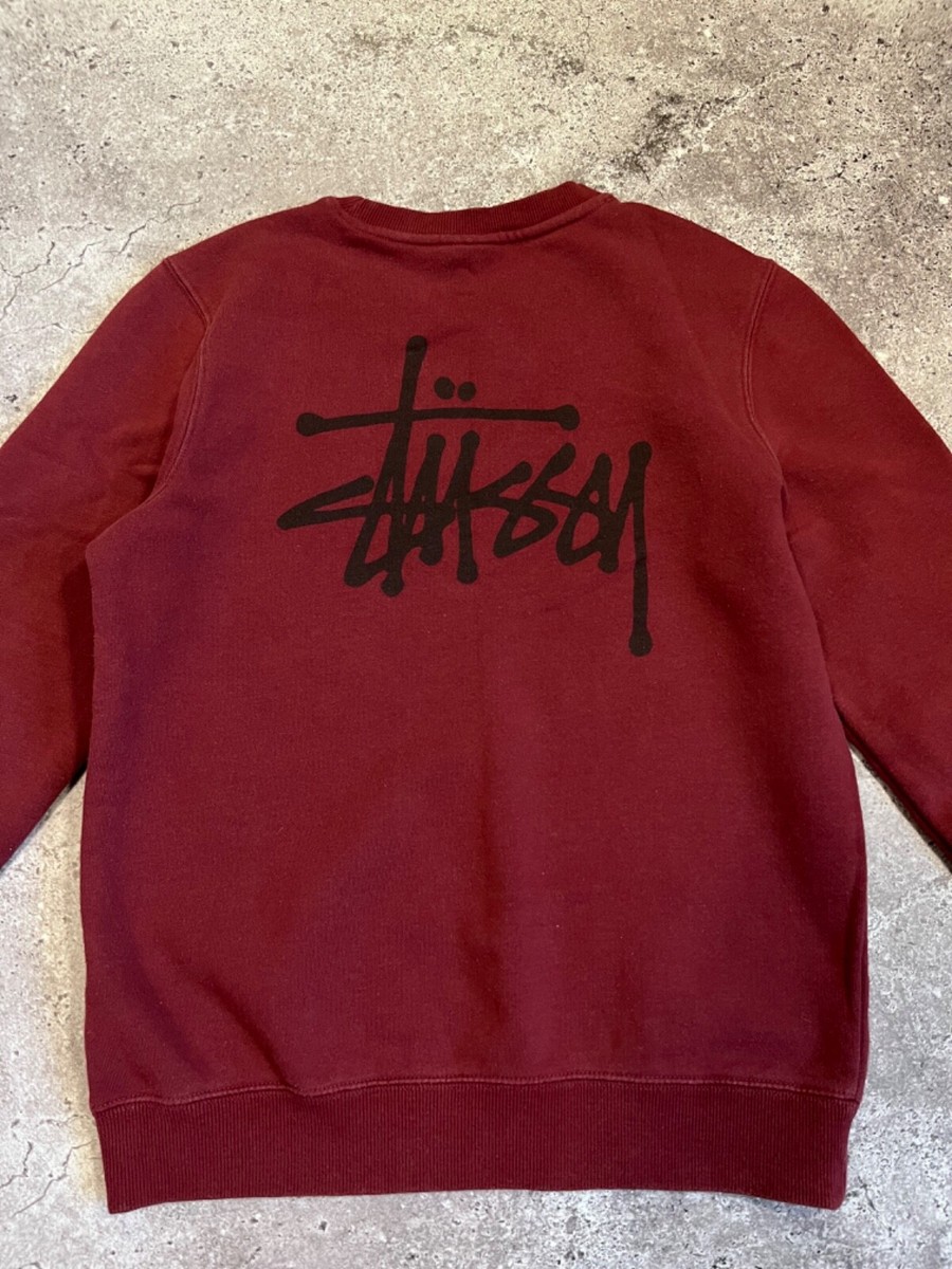 【STUSSY】logo crew sweatshirt サイズXL Vintage Stussy Crewneck Sweatshirt Stussy Big Logo Stussy