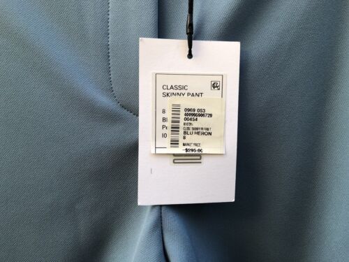 Theory Classic Skinny Pants Trouser Sz 8 Color Blue Heron Pants NWT - Picture 3 of 8