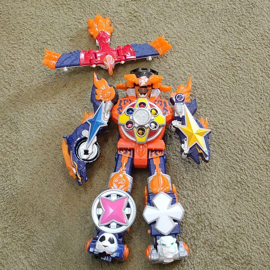 忍者戦隊DX NINJIA MEGAZORO DX Ninja Steel Megazord Review! (Power Rangers Ninja Steel