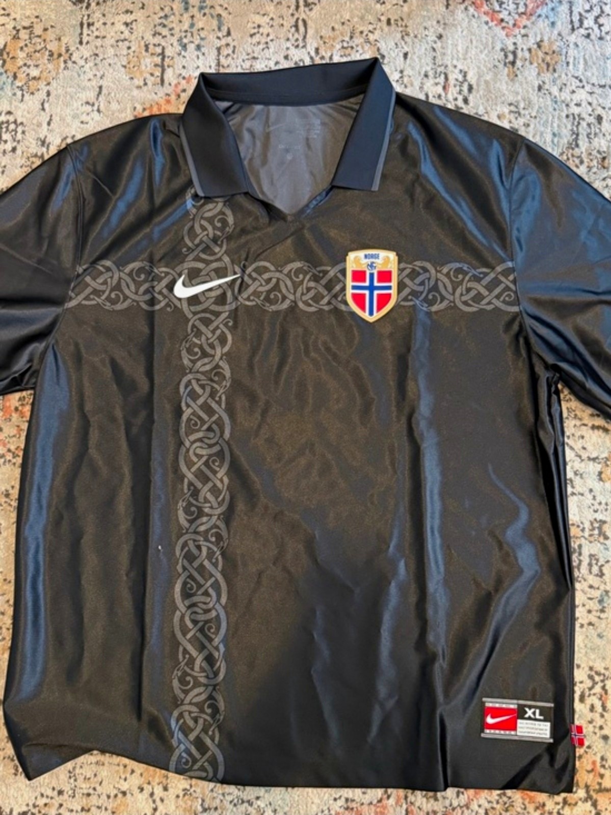 Norway National Team Nike Dri-FIT Energy Lifestyle Jersey - Black