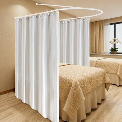 U-Shaped Privacy Partition Curtain Rod for Versatile Space Solutions