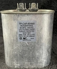 Tradepro Oval Capacitor TP-CAP-60/440 Multipurpose 60MFD, 3% Tolerance 50/60hz