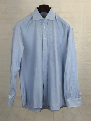 Ermenegildo Zegna Men's Light Blue Dress Shirt 16-41 34/35 $895