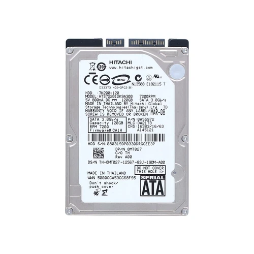 Dell MT027 Hard Drive 120GB 2.5inch SATA 3Gbps HDD