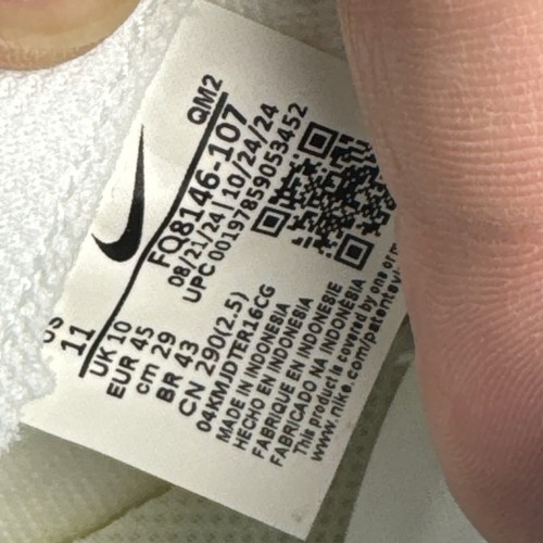 Scarpe Nike Court Shot uomo taglia 11 bianco verde sneakers stringate casual - Foto 14 di 15