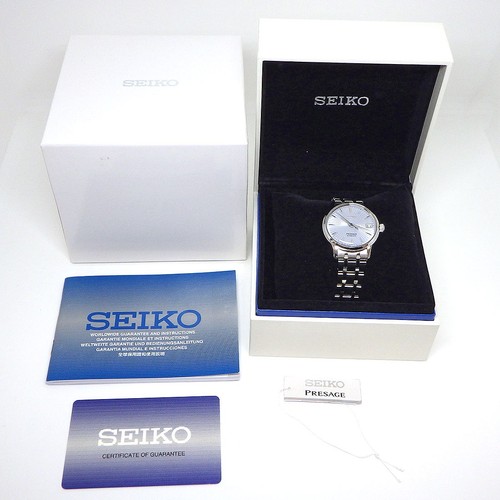 Orologio SEIKO Presage SRP841J1 4R35-02T0 Quadrante Blu Calendario SS Automatico - Foto 9 di 10