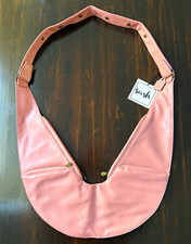 Sash Pink Medium Crescent Crossbody Bag