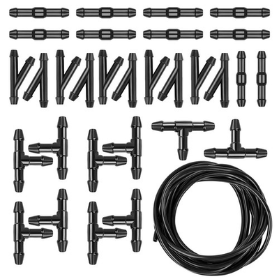 #ad YYTQP 30 PCS Car Windshield Washer Hose Kit 5M 1 Set #030 Black $9.11