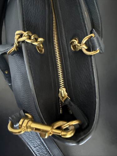 Tory Burch Chelsea Leather Satchel Black - Picture 10 of 17