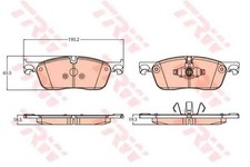 TRW Bremsbeläge Satz Vorne für LAND ROVER Range Rover Evoque (L538) GDB2100